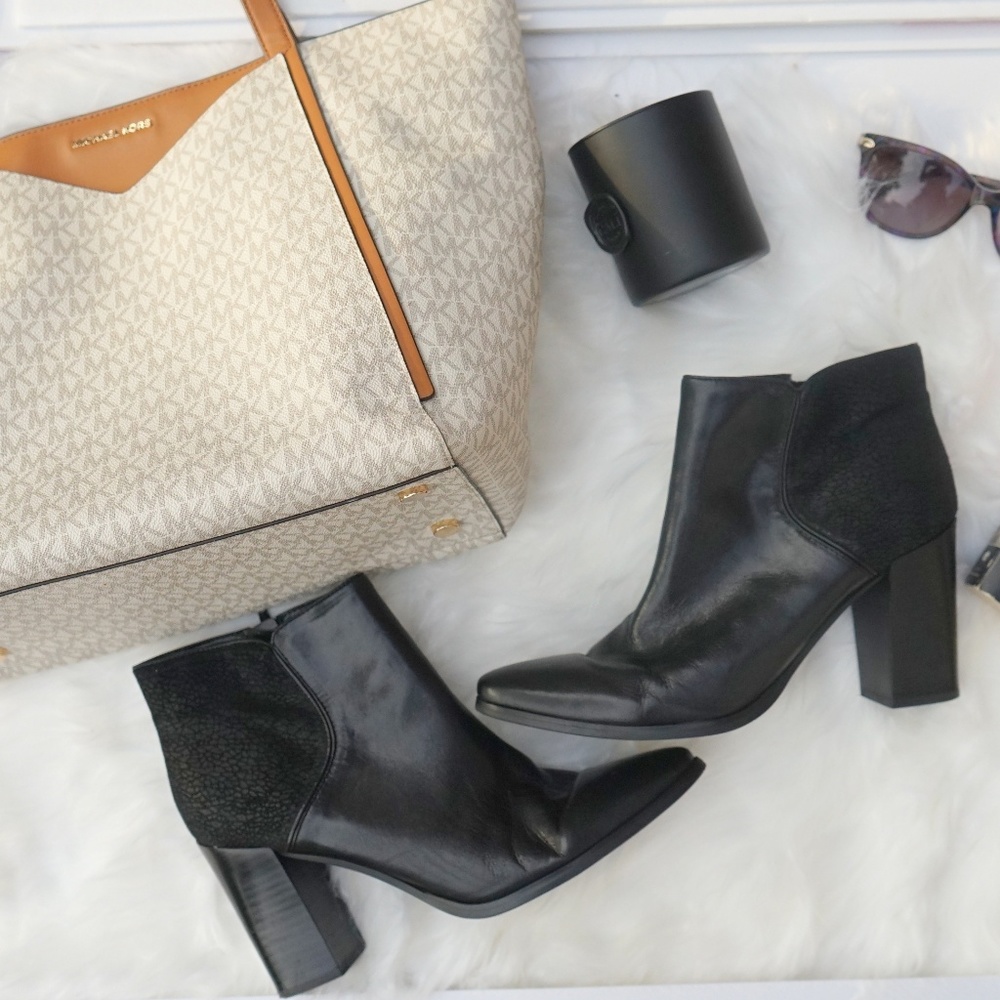 Final sale!! Nine West Black Ankle Boots-Size: 9.5